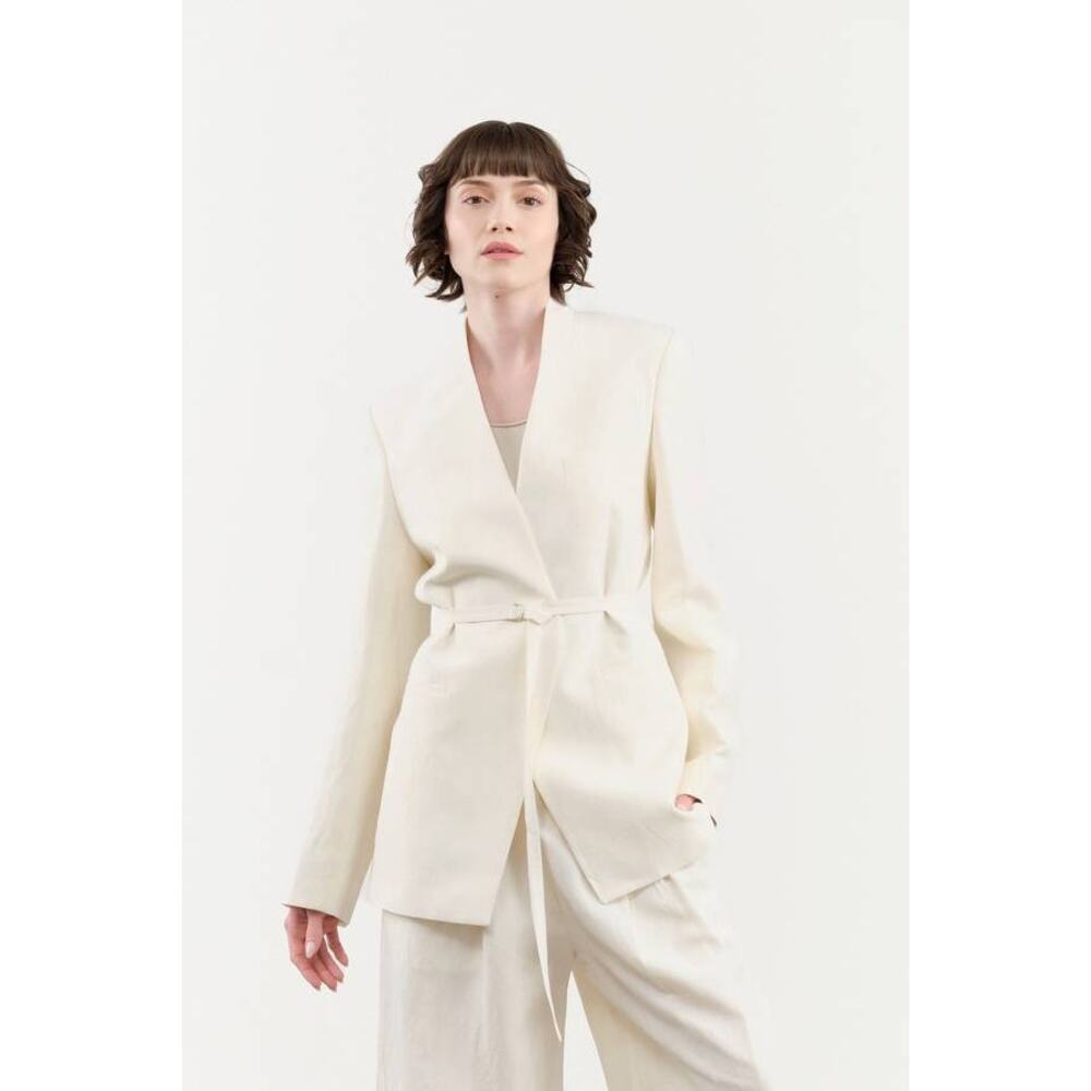 Christian Wijnants Jalista Blazer With Additional Scarf in Off White FR 34 XS